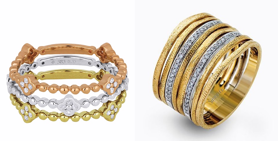 Stackable Gold Rings -- Kevin's Fine Jewelry