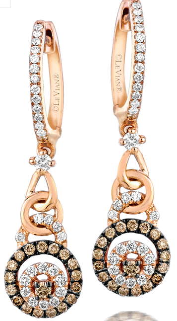 Frank Jewelers Chocolate by Petite Le Vian Drop Earrings