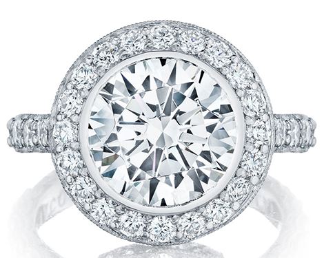 Tacori RoyalT Halo Engagement Ring