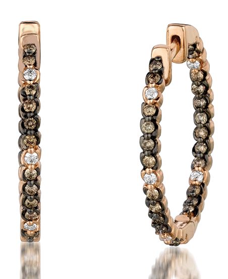 Frank Jewelers Le Vian Chocolatier Hoop Earrings