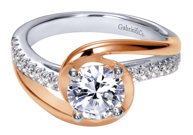 Gabriel New York Contemporary Engagement Ring 