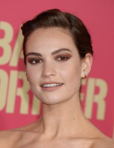 Lily James at the Baby Driver Premiere