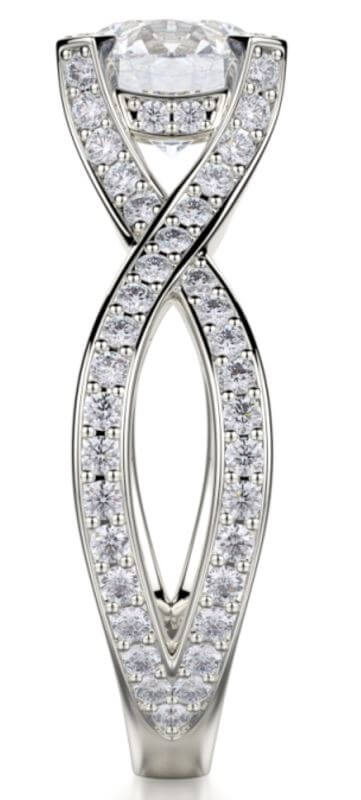 Michael M Engagement Ring Love R411-1 Available at MichaelMCollection.com 