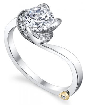 Mark Schneider Floral Engagement Ring Rose 17225 Available At BARONS Jewelers in Dublin, California