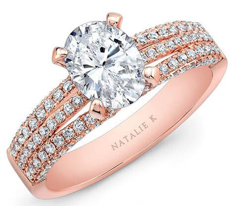 Natalie K Le Rose Engagement Ring NK3 1324-18R Available at Frank Jewelers