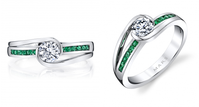 Mars Emerald Engagement Rings from Medawar Jewelers
