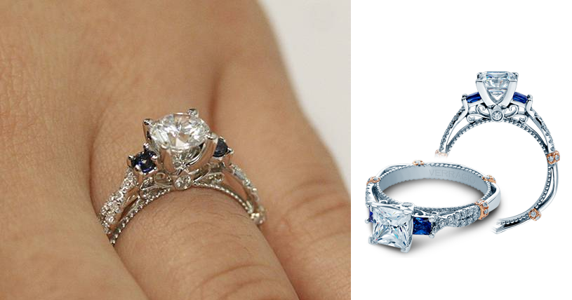 Verragio Sapphire Engagement Ring from Medawar Jewelers