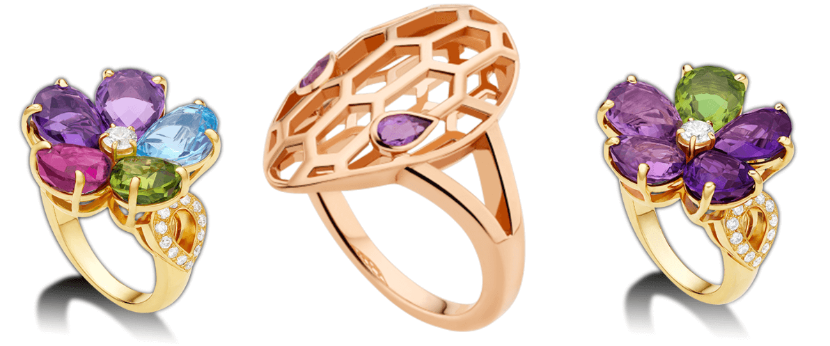 Bvlgari Fashion Rings at Dejaun Jewelers in Woodland Hills and Thousand Oaks, California