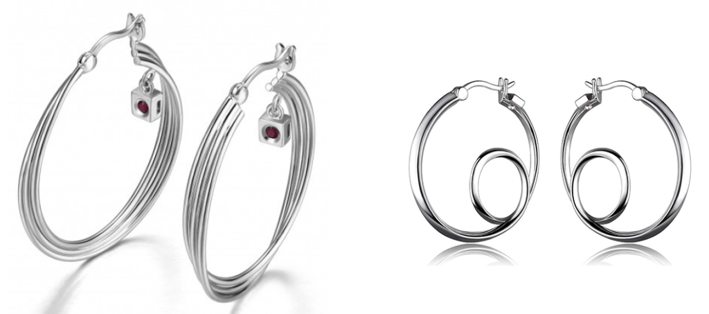 Elle Hoop style earrings at Rumanoff's Fine Jewelry 